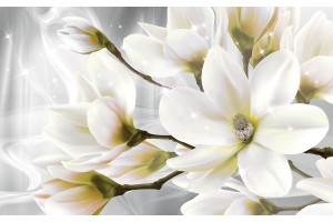 Фототапет абстрактна композиция с магнолия макро