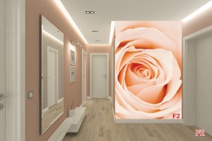 Фототапети бледо оранжева роза