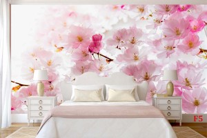 Фототапети розов пролетен цвят 2