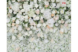 Фототапети стена от пастелни рози зелено-бяло