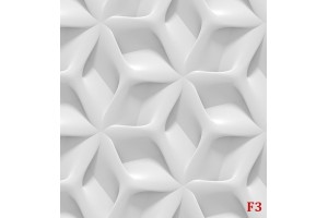 Фототапет 3D геометрични форми бяла стена