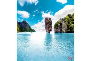 Фототапет уникална природна морска гледка от Тайланд скали