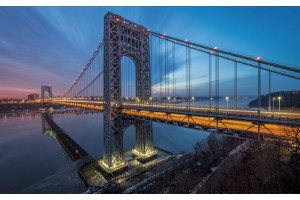 Фототапет мост нощен изглед в 2 варианта