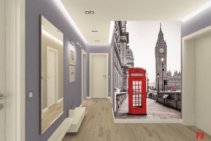 Фототапети изглед лондон червена кабина и кула биг бен 2 варианта