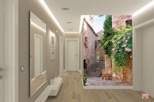 Фототапети старинна къща с цветя