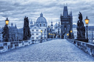 Фототапети красива гледка на стара Прага в 2 цвята