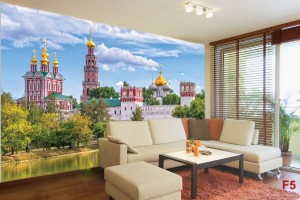 Фото тапети красив изглед на Москва езеро