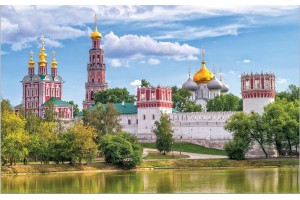 Фото тапети красив изглед на Москва езеро