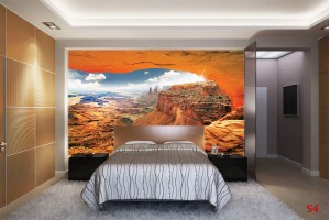 Фототапет изглед красиви скали в оранжево