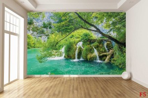 Фототапет красива горска река с водоскоци