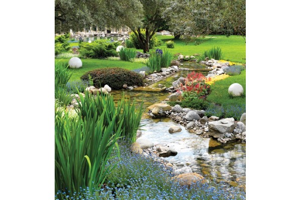 фототапети пейзаж градина с поточе фототапети пейзаж градина с поточе