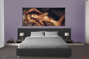 Фототапети голо женско тяло в кафява гама