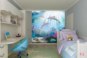 Фототапети морско дъно с делфини Фототапети морско дъно с делфини