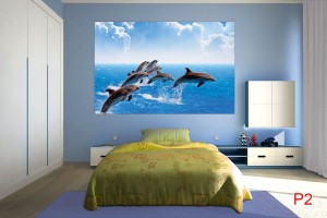  Фототапет-30% размер 250 см-165 см - Морски делфини