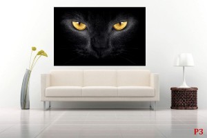Фототапети черна котка