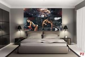 Фототапети колаж модел за фитнес