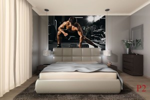 Фототапет мъж във фитнеса