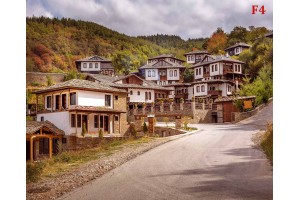 Фототапет прекрасен пейзаж от Родопите село Лещен