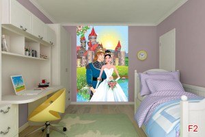 Фототапет принцеса и замък Фототапет принцеса и замък