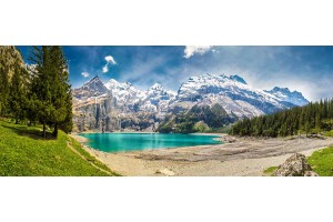 Фототапет макси размер прекрасен планински пейзаж с езеро